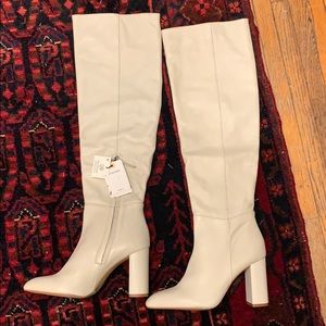 Leather Knee High Boots